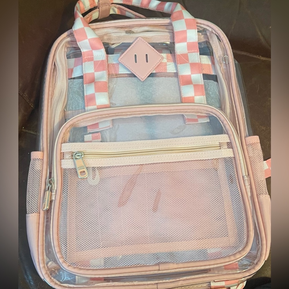 New MOONBABY  Clear Backpack for School Transparent Bookbag for Kids Heavy Duty